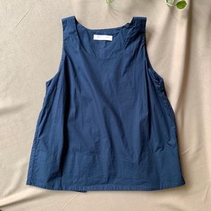 SOLD Everlane 100% cotton open back blouse